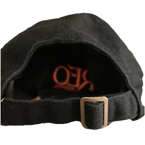 REO Speedwagon Black Ball Cap With Red Embroidery Adjustable Cotton - Picture 5 of 5